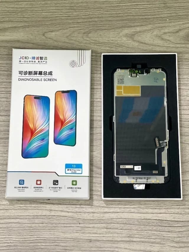 MODULO IPHONE 13 JCID OLED SOFT DIAG PRETO