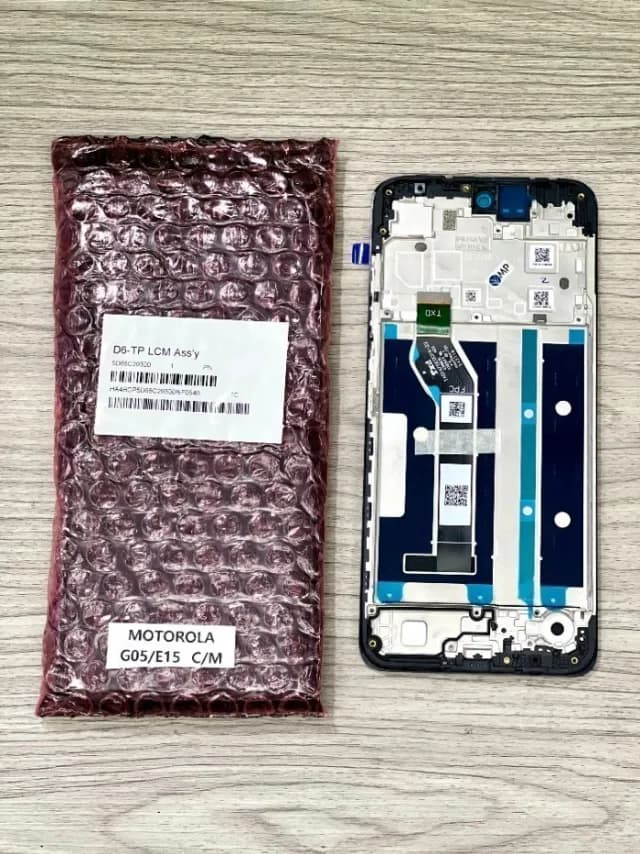 MODULO MOTOROLA G05 - E15 CON MARCO 100% ORIGINAL
